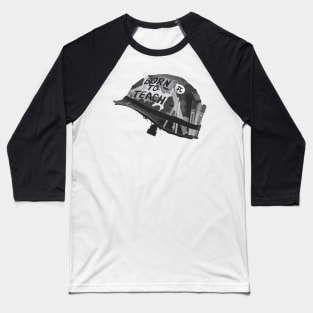 Born to teach Maths  BW Baseball T-Shirt